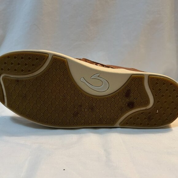 OluKai Men's Lae'ahi Lauhala Fox Woven Slip-On Loafers Men's 9.5 or EU 42.5 - Picture 4 of 8